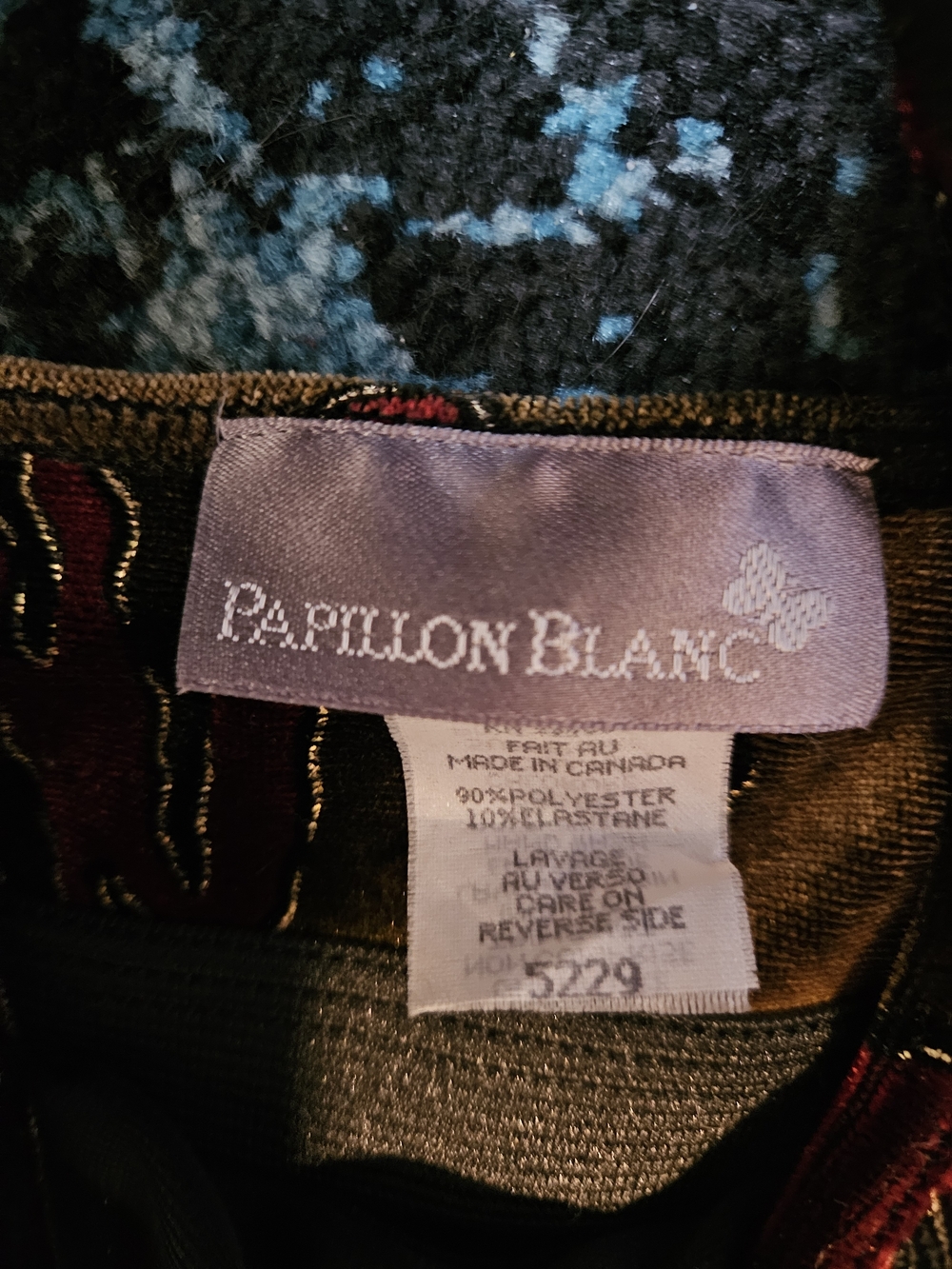 Stunning Papillon Blanc Velvet top! - Picture 7 of 8
